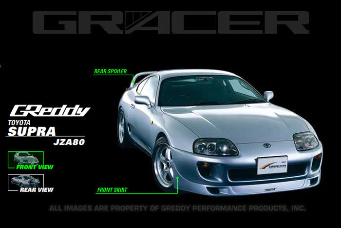 Rocket Bunny Pandem GReddy GRacer Aero Lip Spoiler / Wing - Toyota Supra (JZA80) - GReddy GRacer JZA80 Rear Wing - 17010026