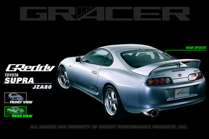 Rocket Bunny Pandem GReddy GRacer Aero Lip Spoiler / Wing - Toyota Supra (JZA80) - GReddy GRacer JZA80 Rear Wing - 17010026