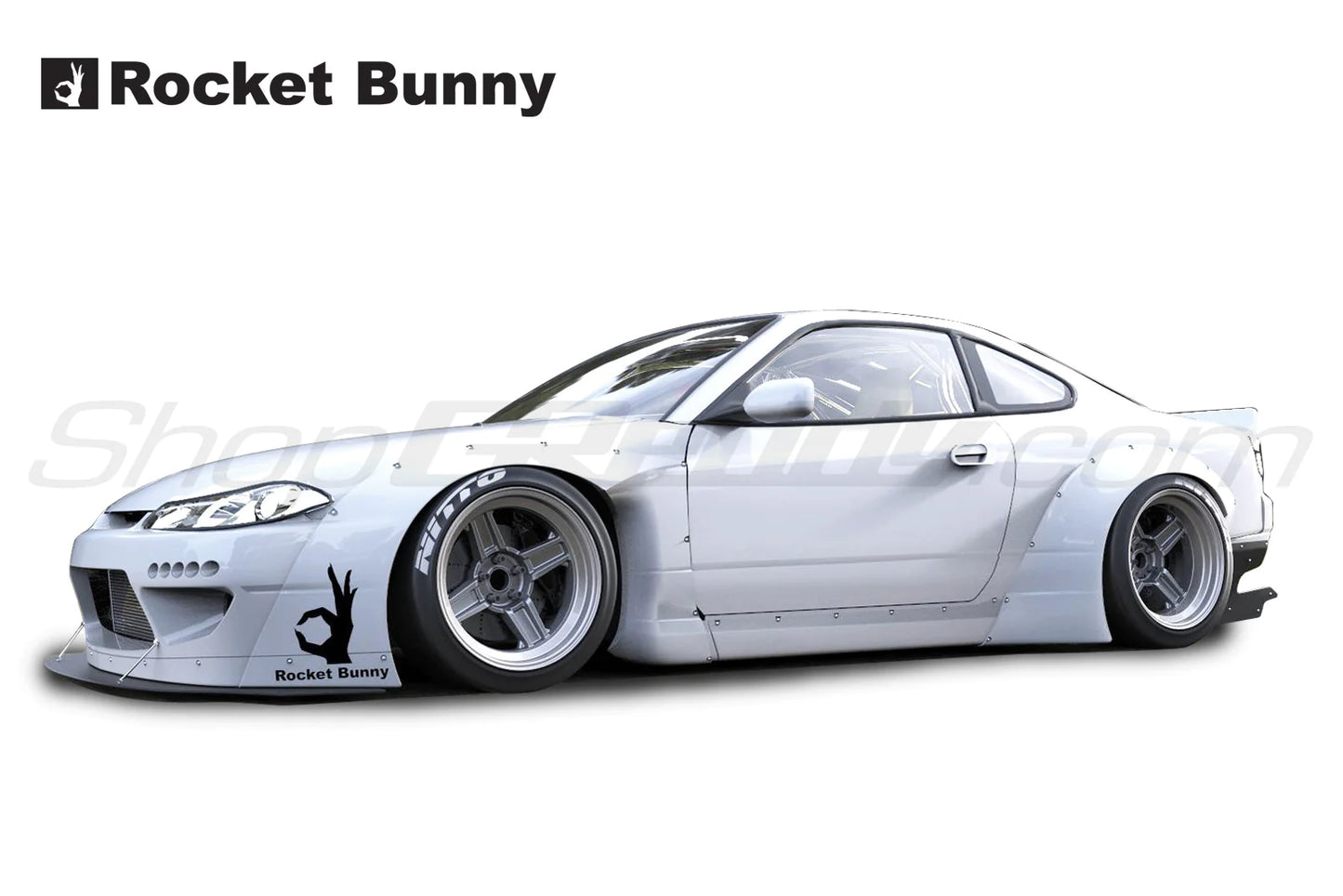 Rocket Bunny Pandem Nissan Silvia (S15) - Complete Widebody Aero Kit (with wing) - 17020260