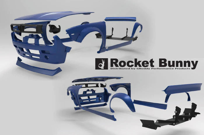 Rocket Bunny Pandem Boss Aero - Nissan 240SX Silvia (S14) - Rear Diffuser (only) - 17020309