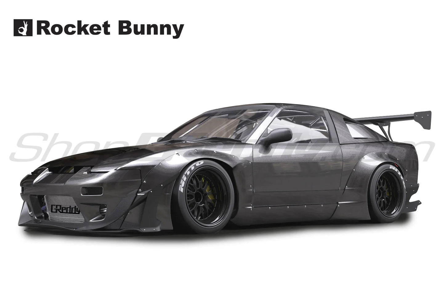 Rocket Bunny Pandem 180SX Aero (V2) - Nissan 240SX / 180SX (RPS13) - Optional Rear 6666 GT Wing (only) - 17020388
