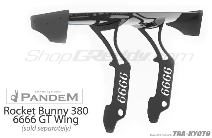 Rocket Bunny Pandem 180SX Aero (V2) - Nissan 240SX / 180SX (RPS13) - Optional Rear 6666 GT Wing (only) - 17020388