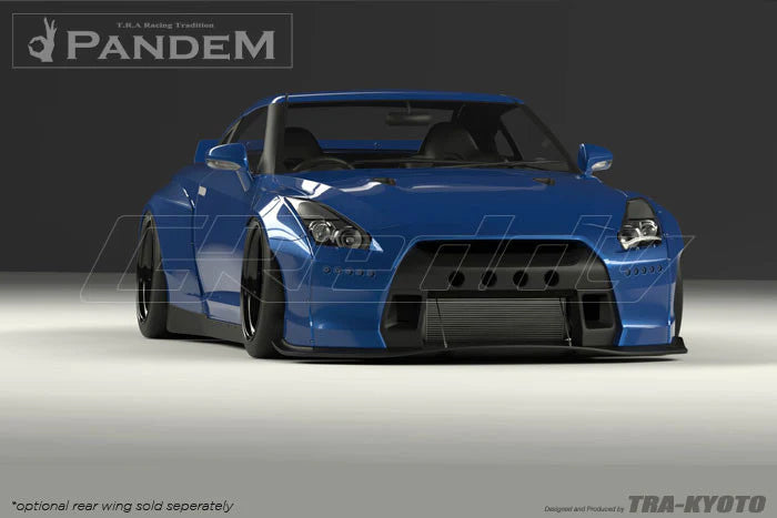 Rocket Bunny Pandem Nissan GT-R (R35) V2 & V2.5 - Optional *Dry-Carbon GT Wing set (only) - 17020614