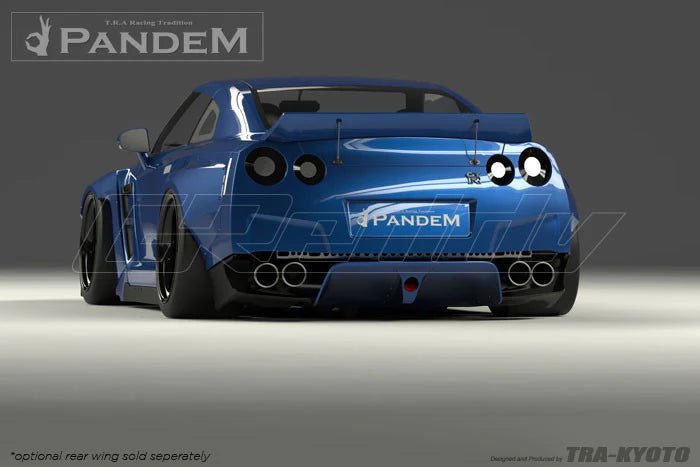 Rocket Bunny Pandem Nissan GT-R (R35) V2 & V2.5 - FRP Rear Center Diffuser (only) - 17020611