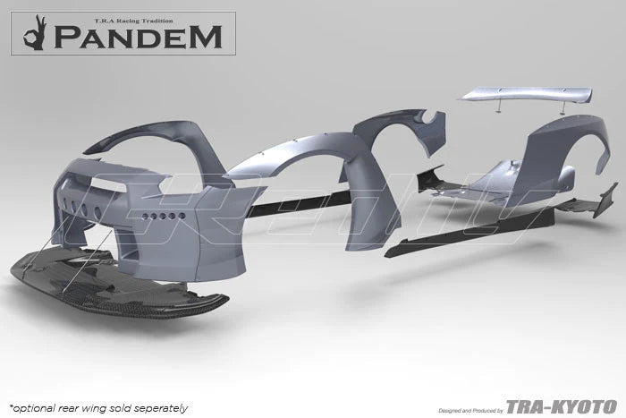 Rocket Bunny Pandem Nissan GT-R (R35) V2 & V2.5 - Optional *Dry-Carbon GT Wing set (only) - 17020614