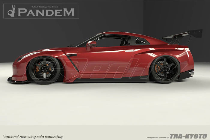 Rocket Bunny Pandem Nissan GT-R (R35) V2 & V2.5 - FRP Rear Center Diffuser (only) - 17020611