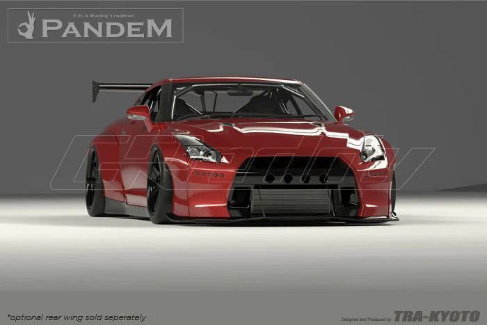 Rocket Bunny Pandem Nissan GT-R (R35) V2 & V2.5 - Optional *Dry-Carbon GT Wing set (only) - 17020614