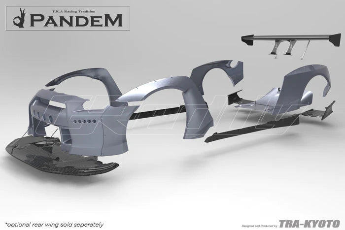 Rocket Bunny Pandem Nissan GT-R (R35) V2 & V2.5 - Optional *Dry-Carbon GT Wing set (only) - 17020614