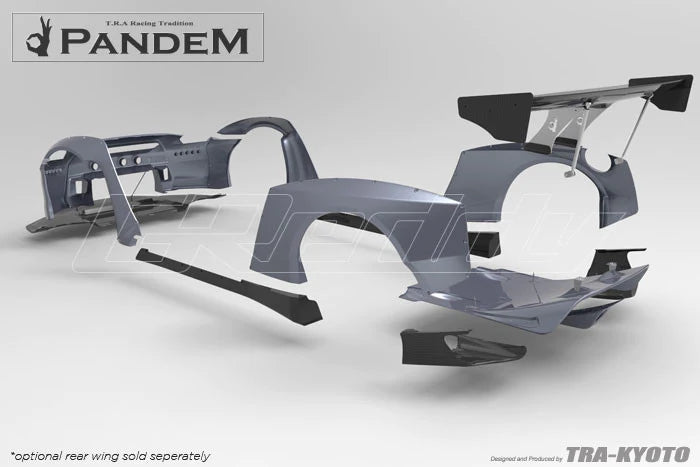 Rocket Bunny Pandem Nissan GT-R (R35) V2 & V2.5 - Optional *Dry-Carbon GT Wing set (only) - 17020614