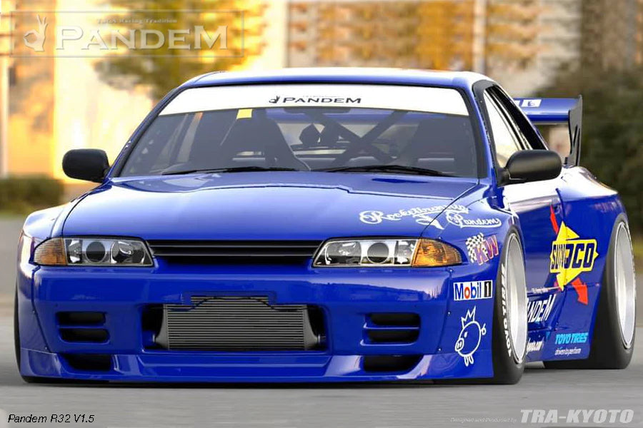 Rocket Bunny Pandem Nissan Skyline GT-R (R32) V1 or V1.5 - V1.5 Front Lip - 17020627