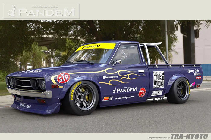 Rocket Bunny Pandem Datsun 620 Pick-up - Front and Rear Over-Fender Set - 17020652