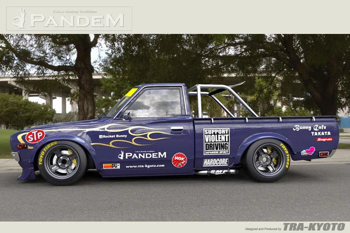 Rocket Bunny Pandem Datsun 620 Pick-up - Front and Rear Over-Fender Set - 17020652