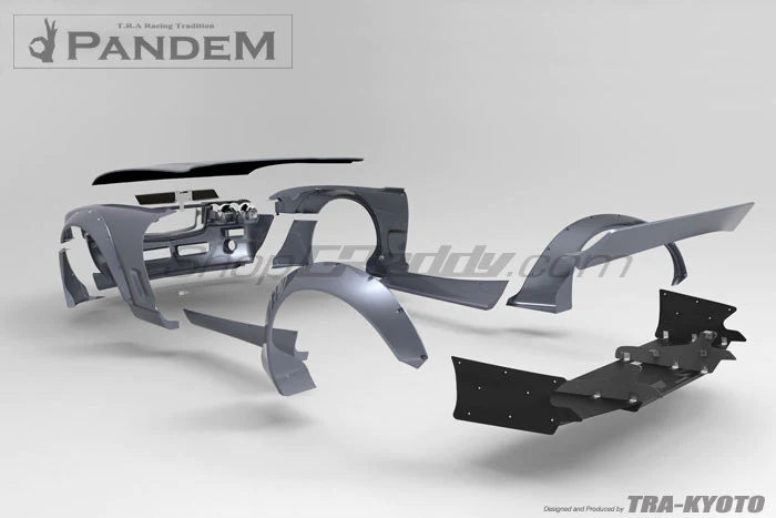 Rocket Bunny Pandem Boss Aero - Mazda RX7 (FD3S) - Complete Widebody Aero Kit (with wing) - 17040300