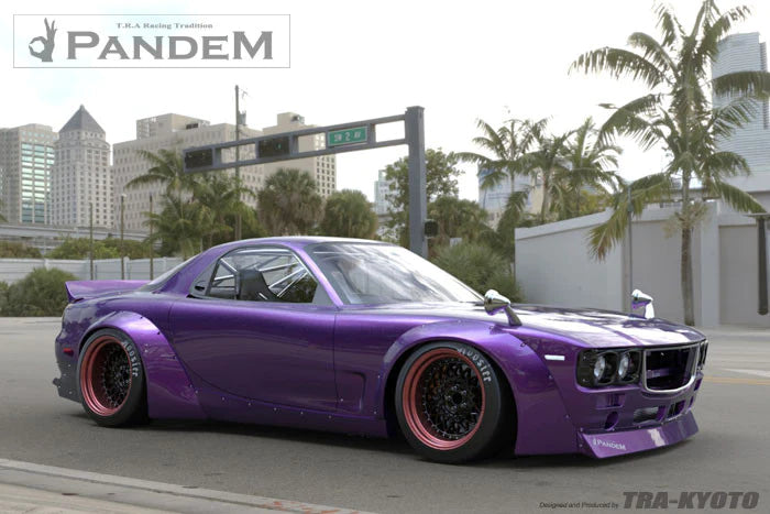Rocket Bunny Pandem Boss Aero - Mazda RX7 (FD3S) - Complete Widebody Aero Kit (with wing) - 17040300