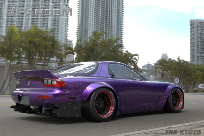 Rocket Bunny Pandem Boss Aero - Mazda RX7 (FD3S) - Complete Widebody Aero Kit (with wing) - 17040300