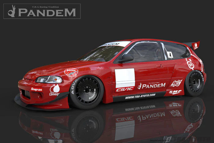 Rocket Bunny Pandem Honda Civic (EG) Ver. 1 & Ver. 1.5 - V1 Rear Roof Wing (only) - 17050117
