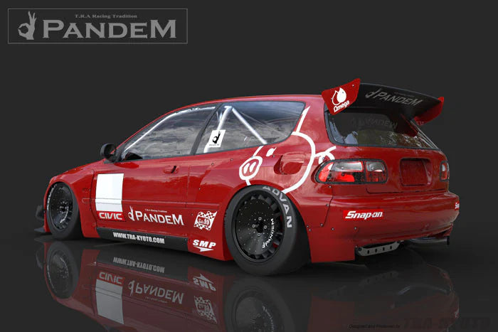 Rocket Bunny Pandem Honda Civic (EG) Ver. 1 & Ver. 1.5 - Complete Ver. 1.5 Widebody Aero Kit (with 1.5 Wing) - 17050120