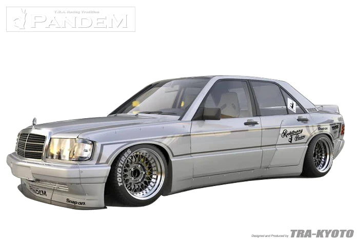 Rocket Bunny Pandem Mercedes Benz 190E (W201) 4door - Front Over-Fenders (only) - 17090703