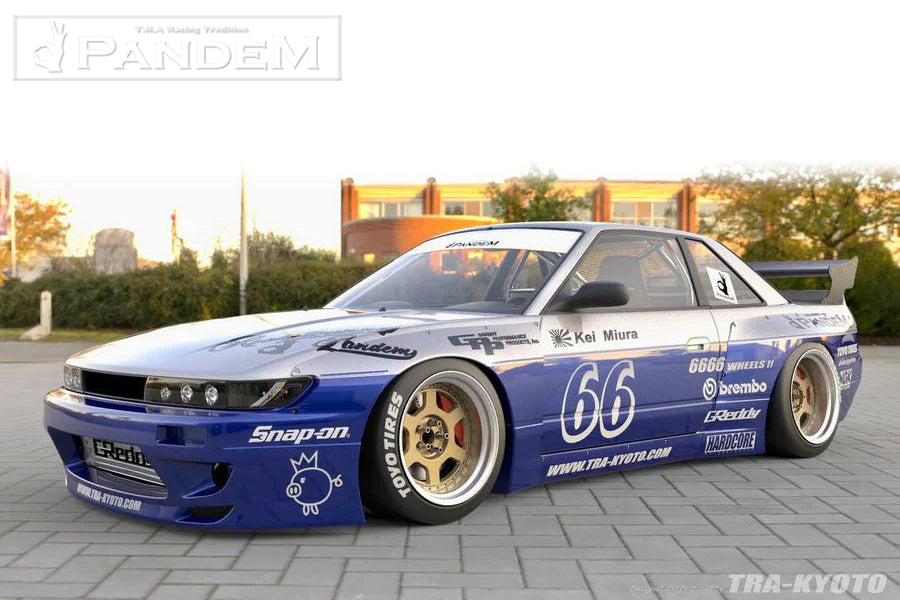 Rocket Bunny Pandem PS13 Silvia Aero (V3)- Nissan Silvia Coupe - Rear Bumper (only) - 66920286