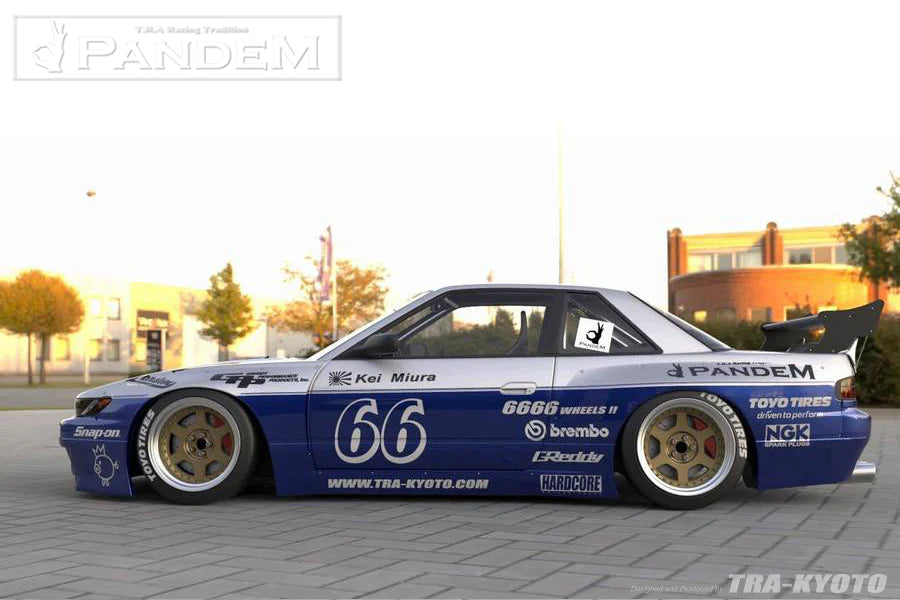 Rocket Bunny Pandem PS13 Silvia Aero (V3)- Nissan Silvia Coupe - Rear Bumper (only) - 66920286