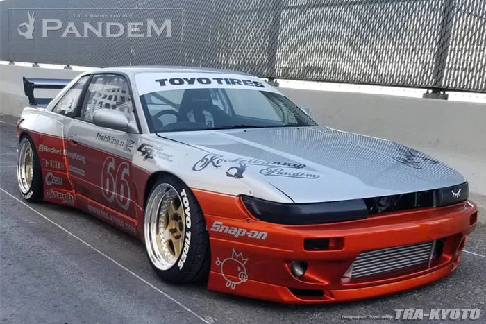 Rocket Bunny Pandem PS13 Silvia Aero (V3)- Nissan Silvia Coupe - Rear Over-fenders (only) - 66920285