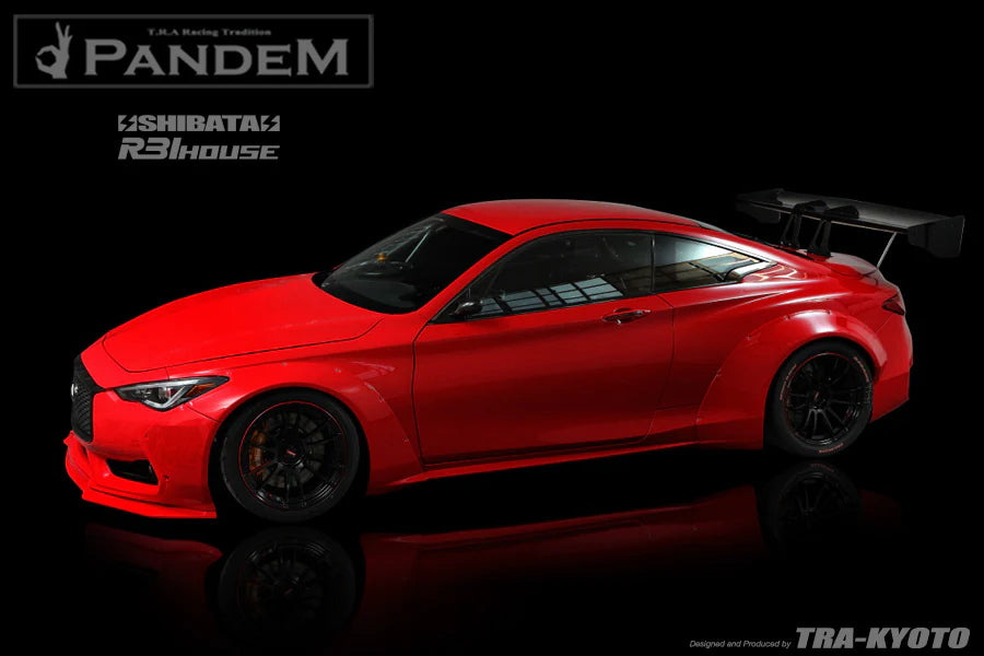 Rocket Bunny Pandem "Shibata R31 House" Aero - Infiniti Q60 (CV37) - Q60 Rear Over-Fender Set (only) - 66920803