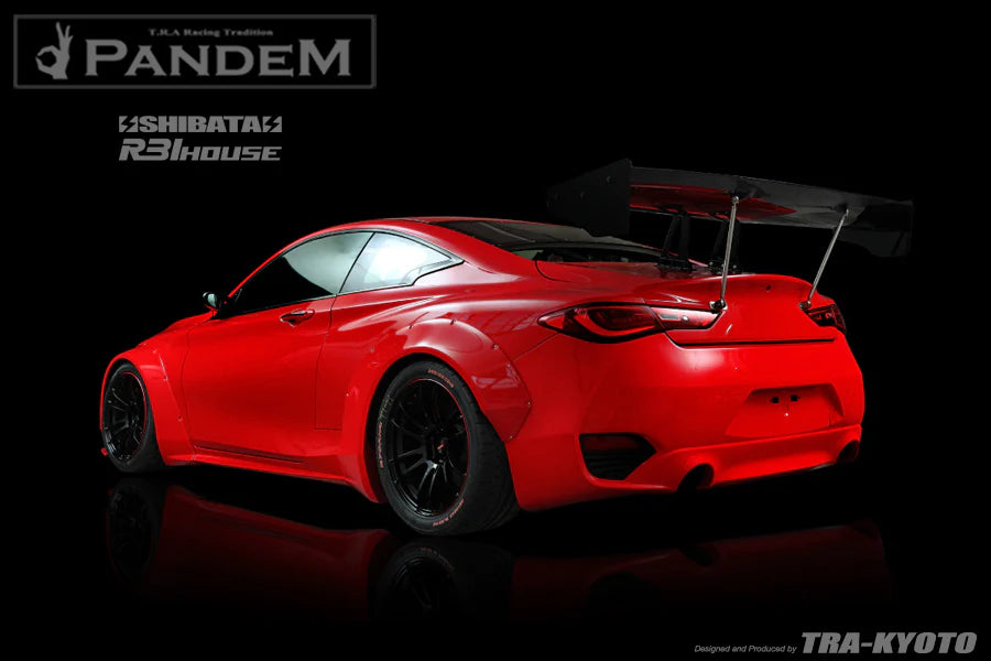 Rocket Bunny Pandem "Shibata R31 House" Aero - Infiniti Q60 (CV37) - Q60 Rear Over-Fender Set (only) - 66920803