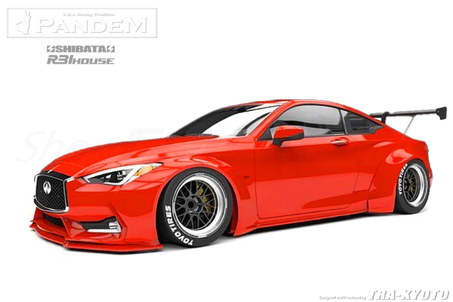 Rocket Bunny Pandem "Shibata R31 House" Aero - Infiniti Q60 (CV37) - Q60 Rear Over-Fender Set (only) - 66920803