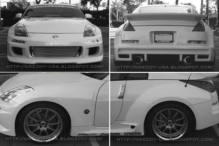 Rocket Bunny Pandem JDM GReddy GRacer Full Over-Fender Aero Kit - GReddy Z33 Full Aero Body Kit (F,S,R)