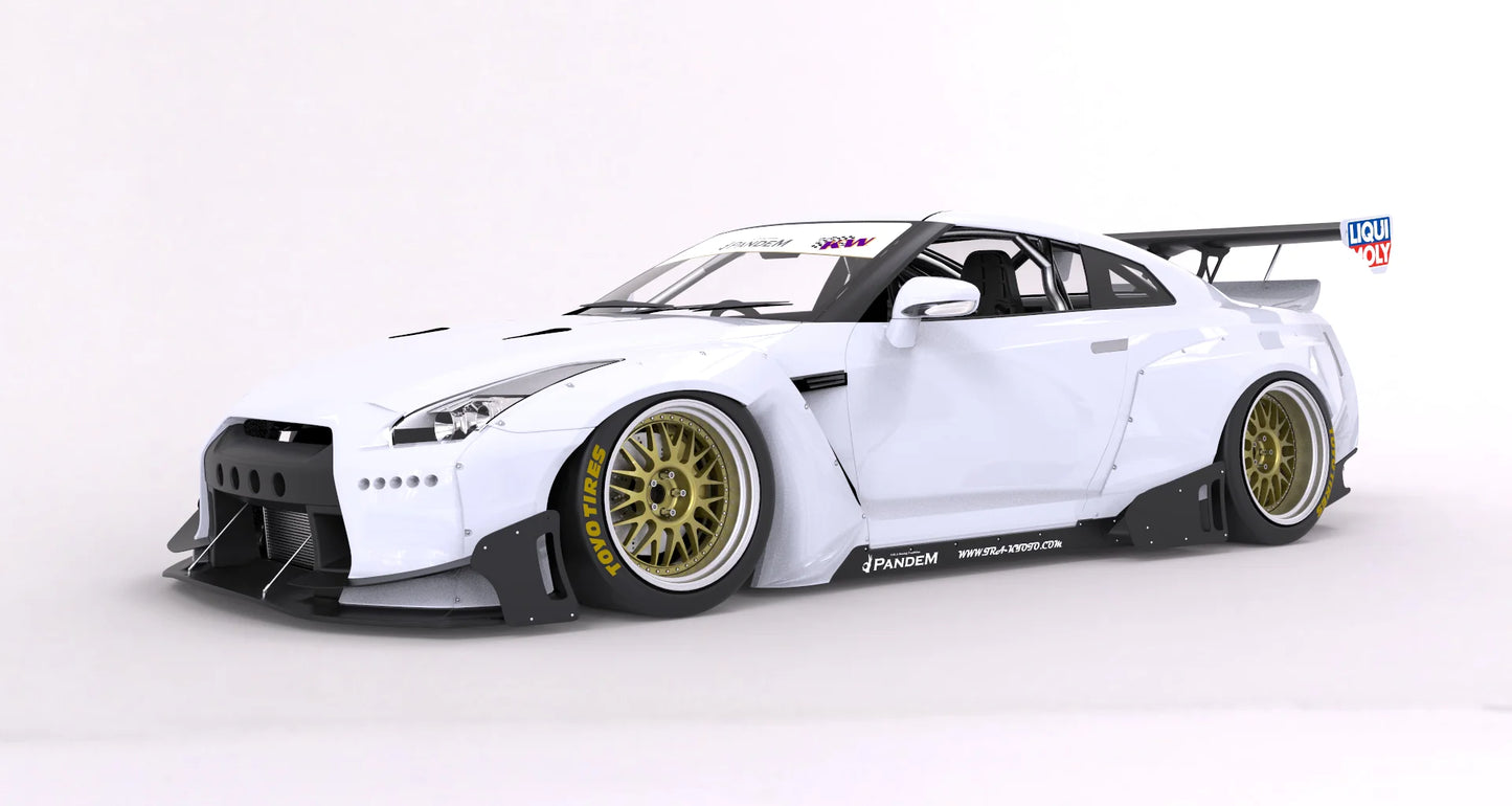 Rocket Bunny Pandem Nissan GT-R (R35) V2 & V2.5 - Full Widebody Aero Kit without wings - 17020600