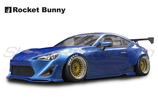 Rocket Bunny Pandem (V1) - GT86 (ZN6) (with revised 1pc rear fenders) - Rear Diffuser (only) - 17010215