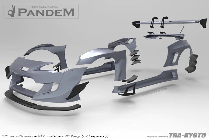 Rocket Bunny Pandem Toyota GT86 Subaru BRZ (ZN6) - V3 Front Canards (only) - 17010273