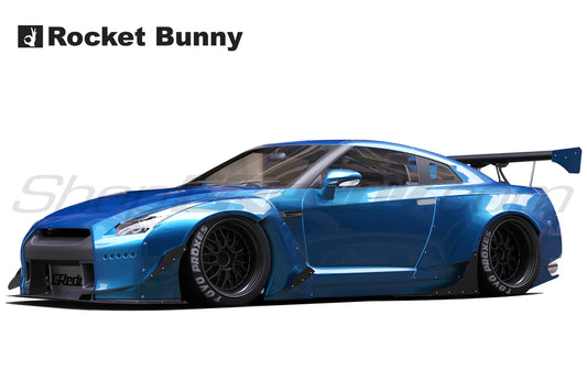 Rocket Bunny Pandem (V1) - Nissan GT-R (R35) - Full Widebody Aero Kit without Wings, with *Dry-Carbon Options - 17020601