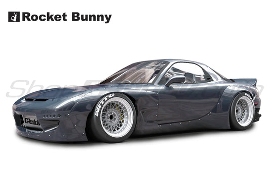 Rocket Bunny Pandem V1) - Mazda RX7 (FD3S) - Complete Widebody Aero Kit (with wing) - 17040206