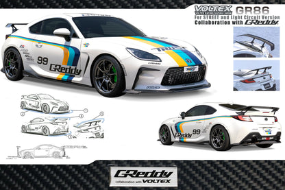Rocket Bunny Pandem Toyota (ZN6) GR86 2022-on GReddy X VOLTEX Aero Kit - 17510235 - Rear Under Spoiler - Carbon
