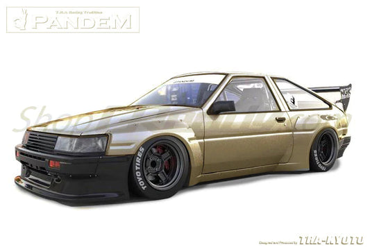 Rocket Bunny Pandem Toyota (AE86) Corolla Levin Hatchback - Complete AE86 Levin HB Widebody Aero Kit without GT wing - 66910860