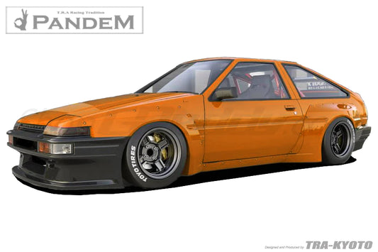 Rocket Bunny Pandem Toyota (AE86) Corolla Trueno Hatchback - Complete AE86 Trueno HB Widebody Aero Kit without GT wing - 66910860