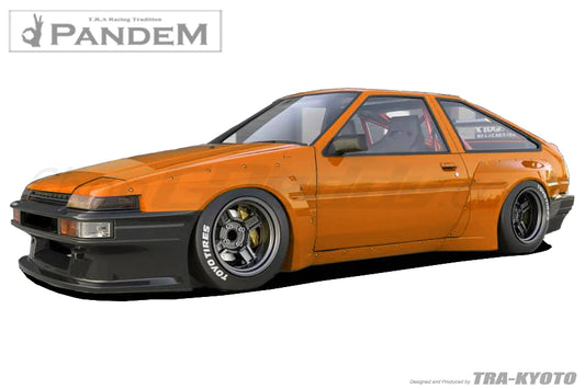 Rocket Bunny Pandem Toyota (AE86) Corolla Trueno Hatchback - AE86 Trueno Front Over-Fenders (only) - 66910863