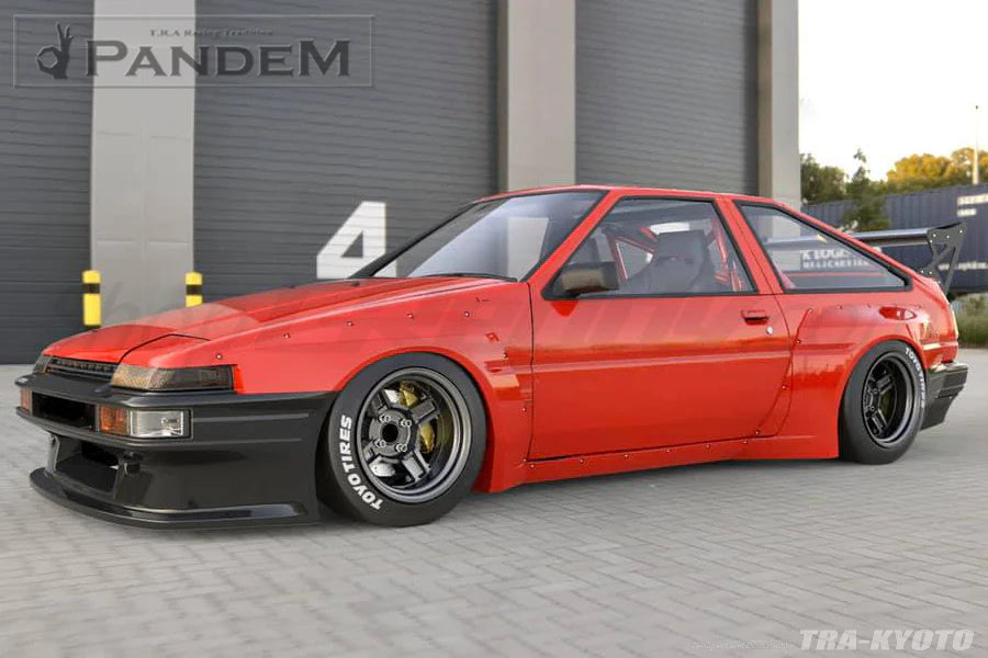 Rocket Bunny Pandem Toyota (AE86) Corolla Trueno Hatchback - AE86 Hatchback Rear Over-Fenders (only) - 66910864