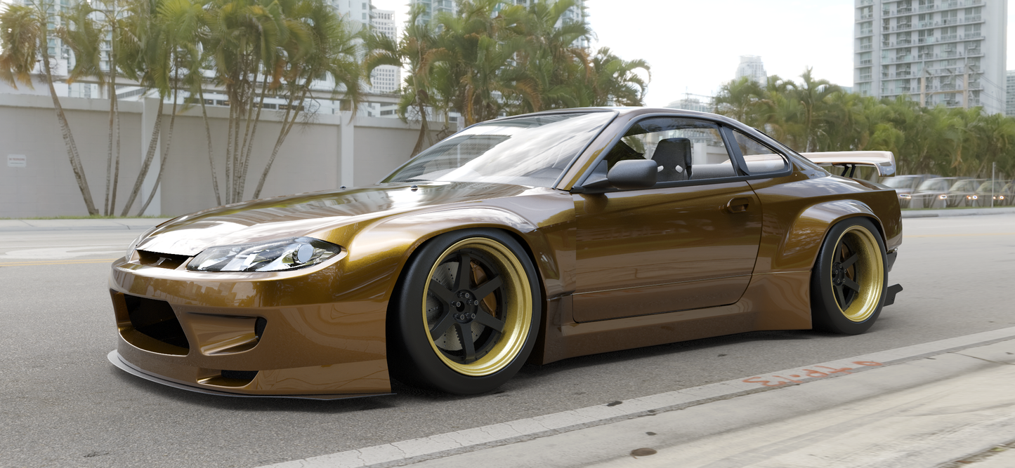 Rocket Bunny Pandem Nissan Silvia S15 V2 - BODY KIT with Wing