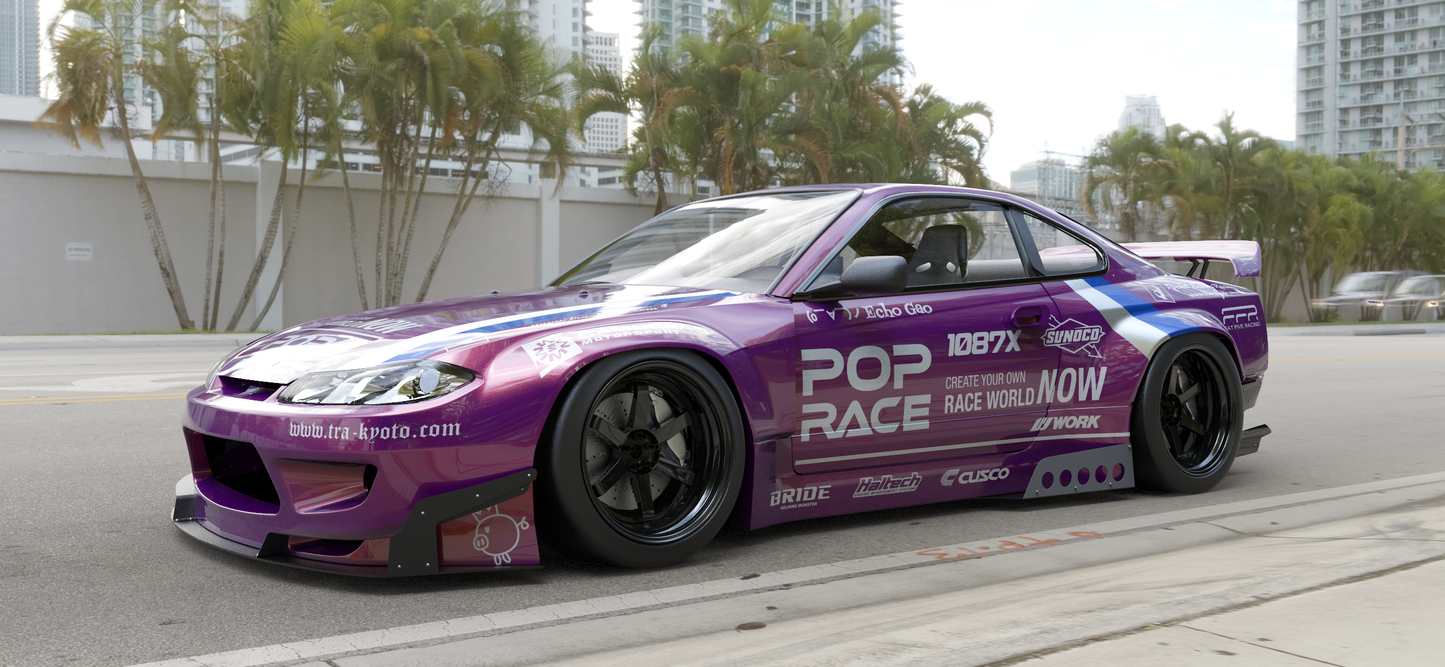 Rocket Bunny Pandem Nissan Silvia S15 V2.5 - Side Canard
